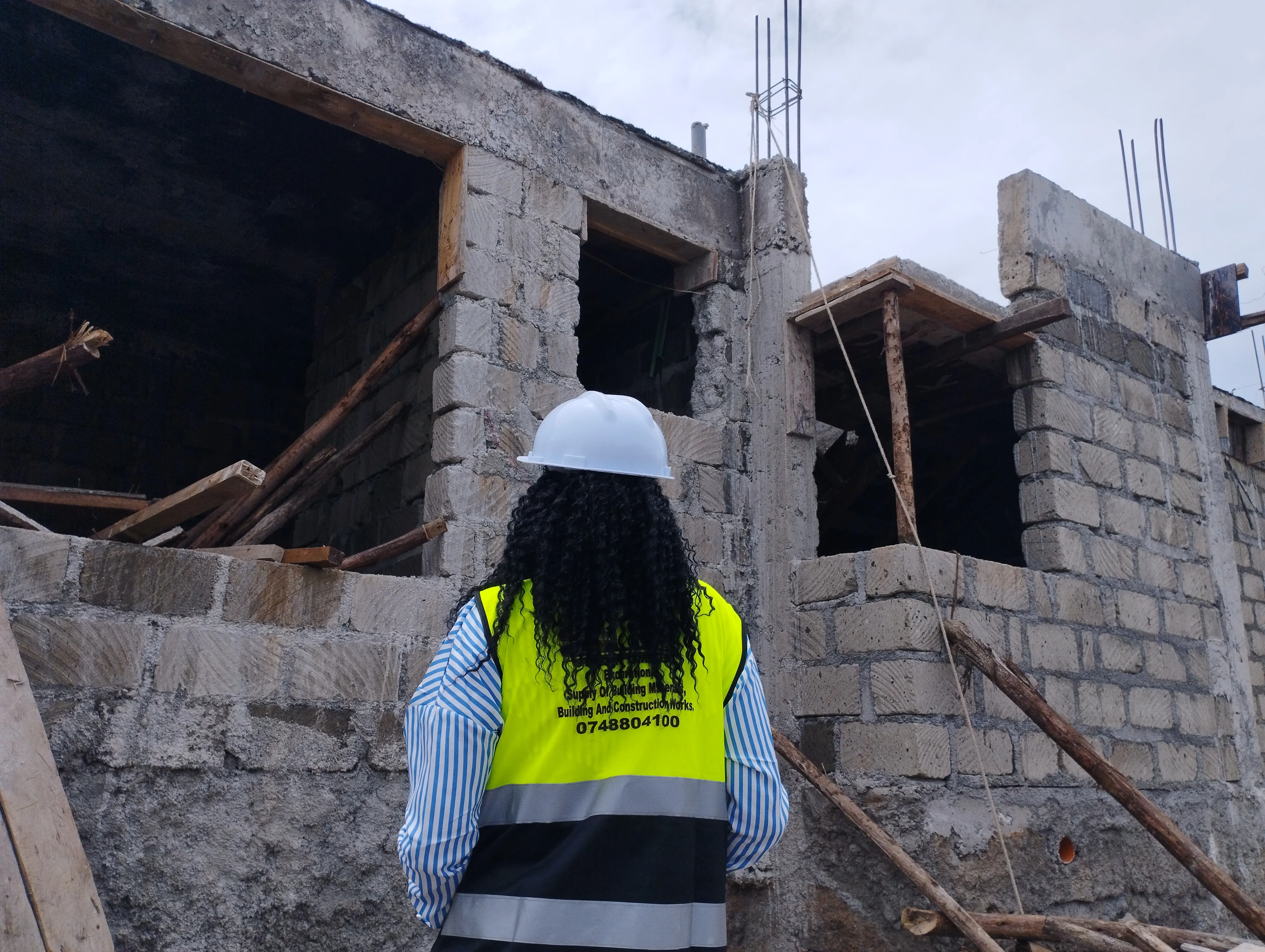 Villa construction progress