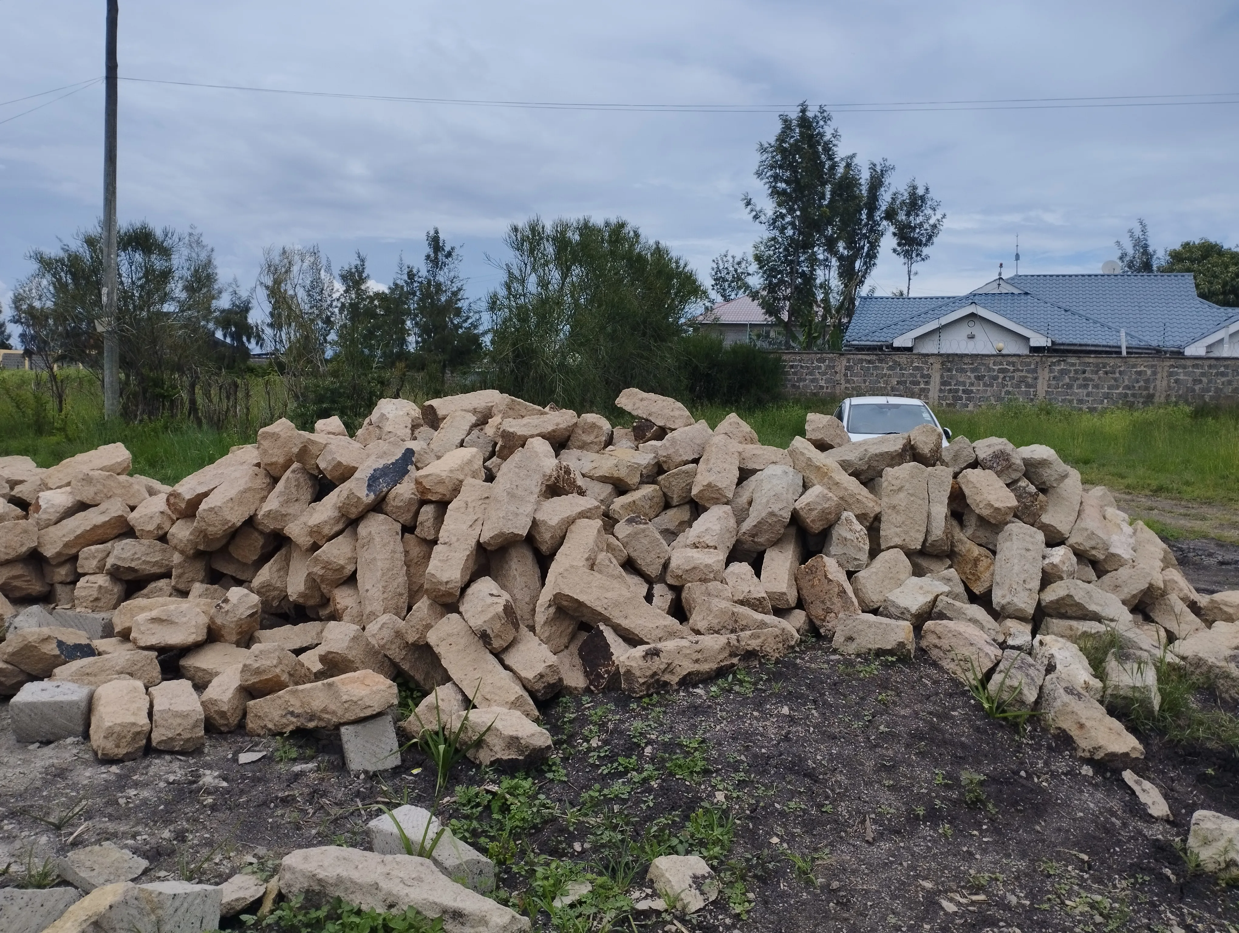 Villa construction progress