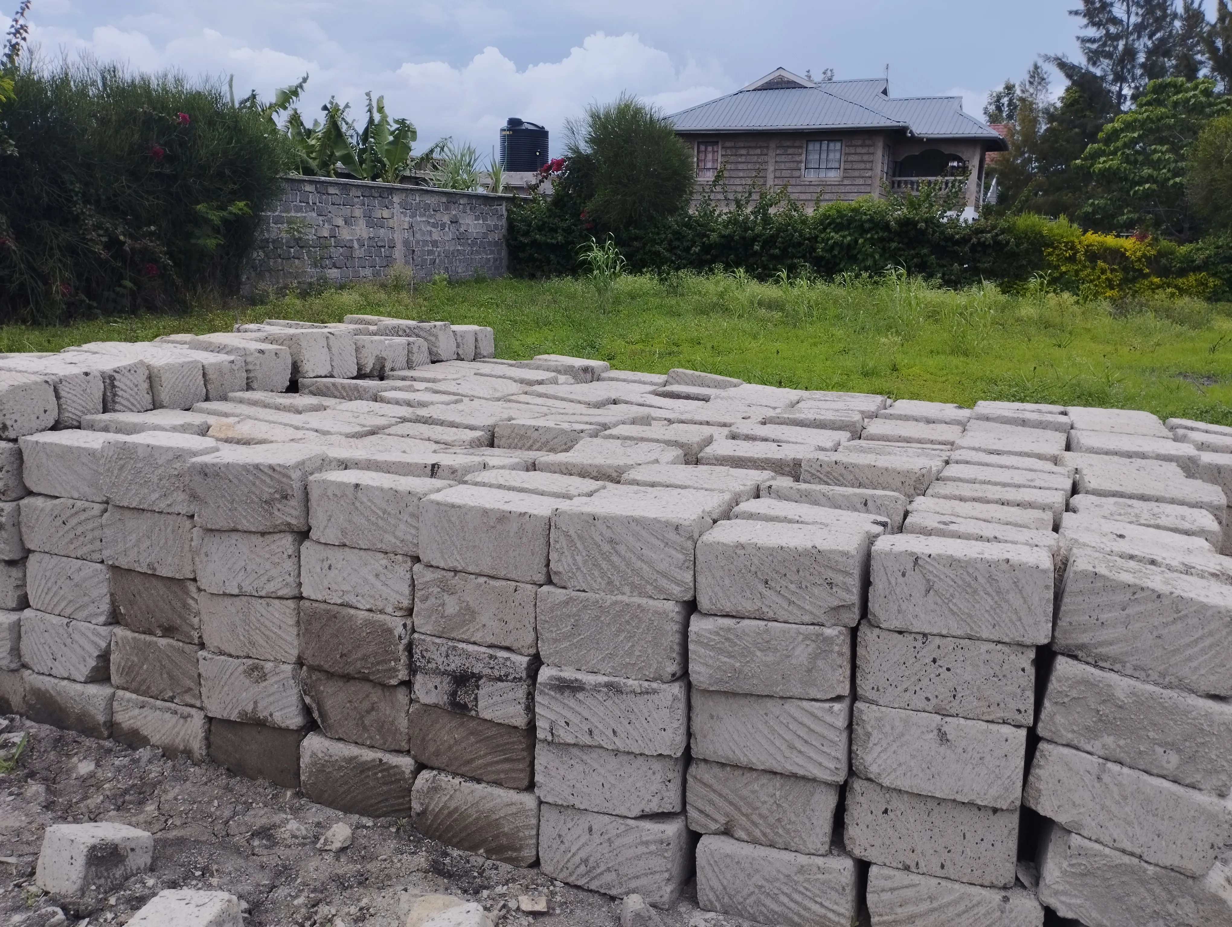 Villa construction progress