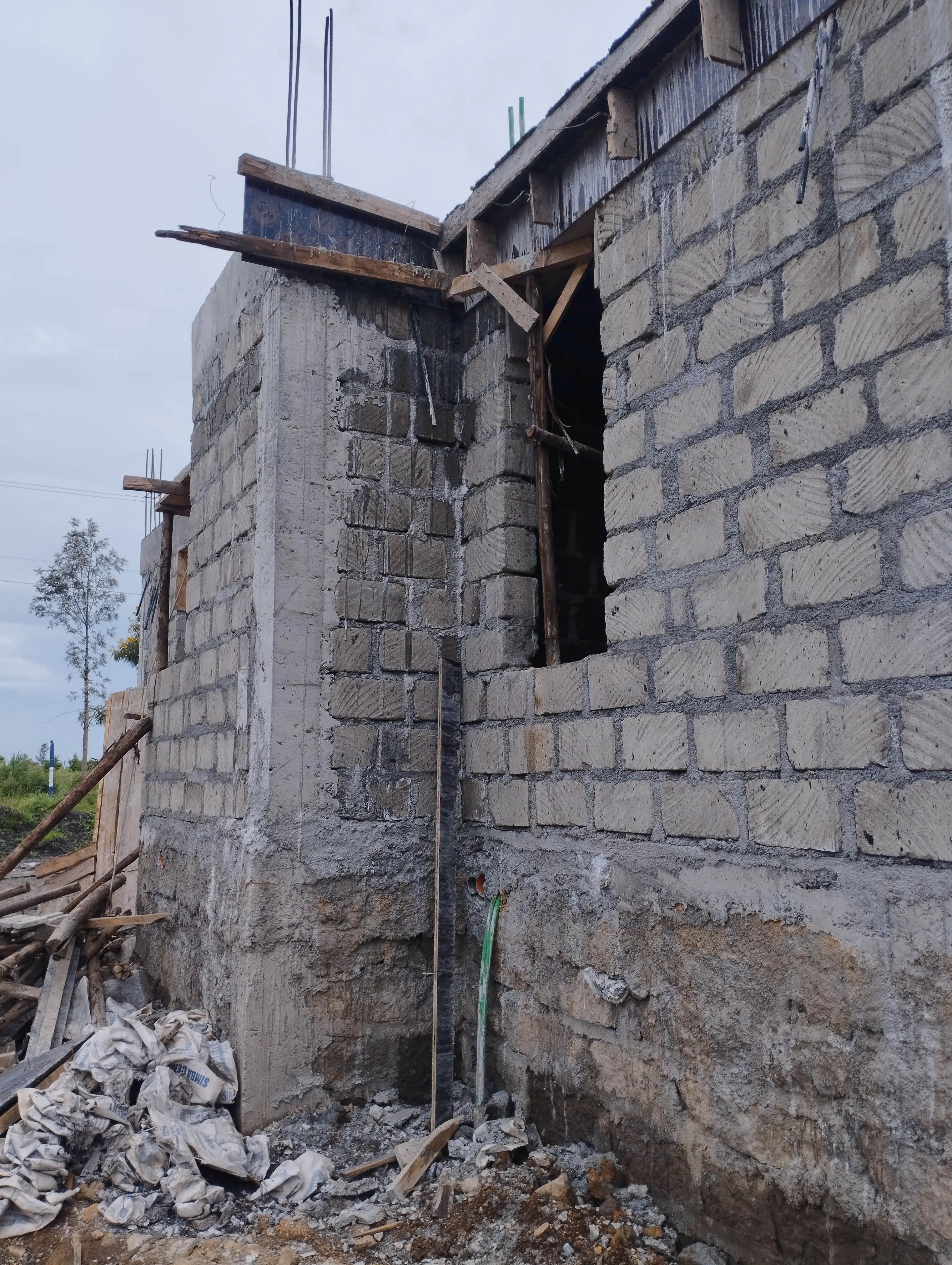 Villa construction progress