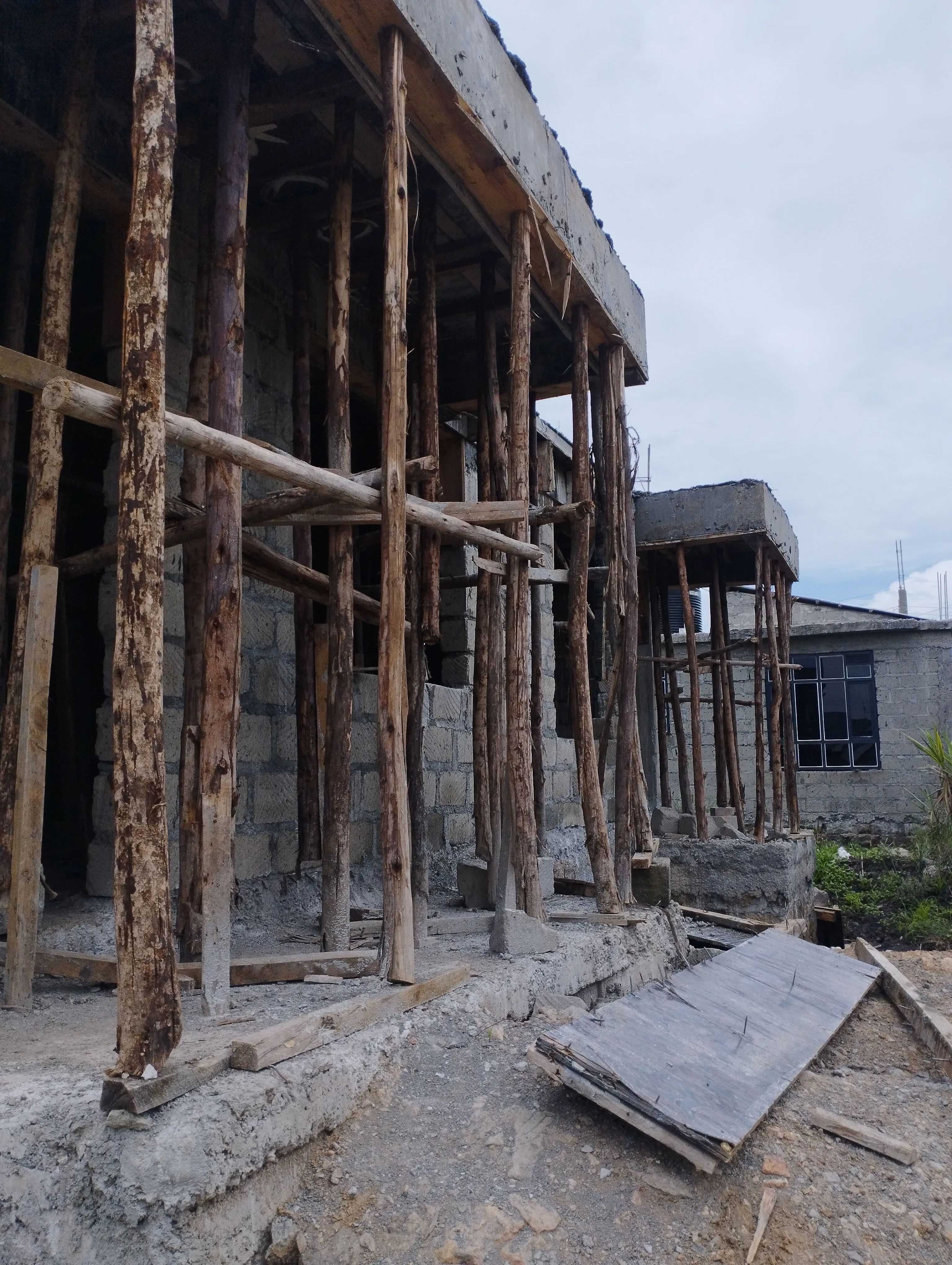 Villa construction progress