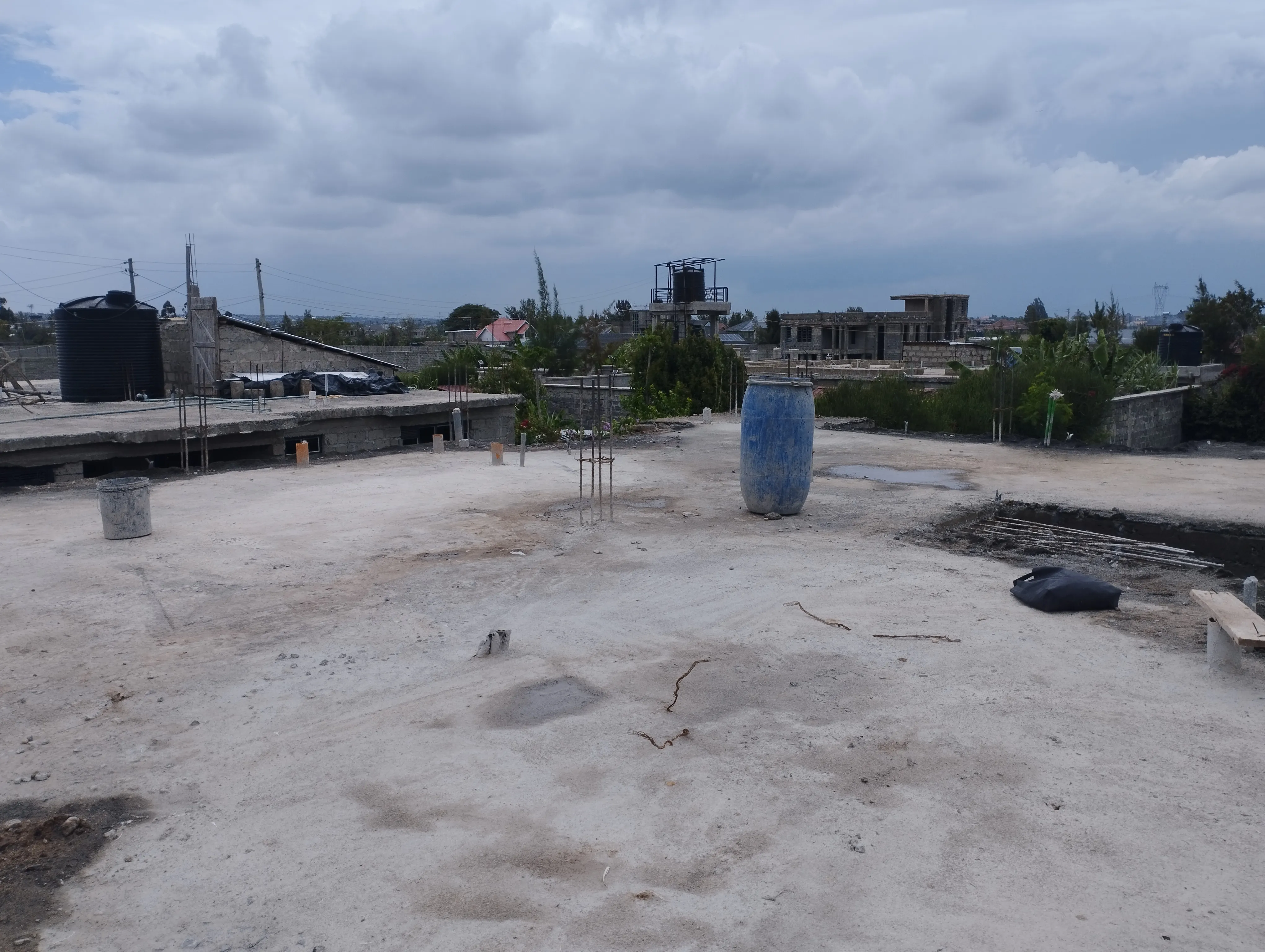 Villa construction progress