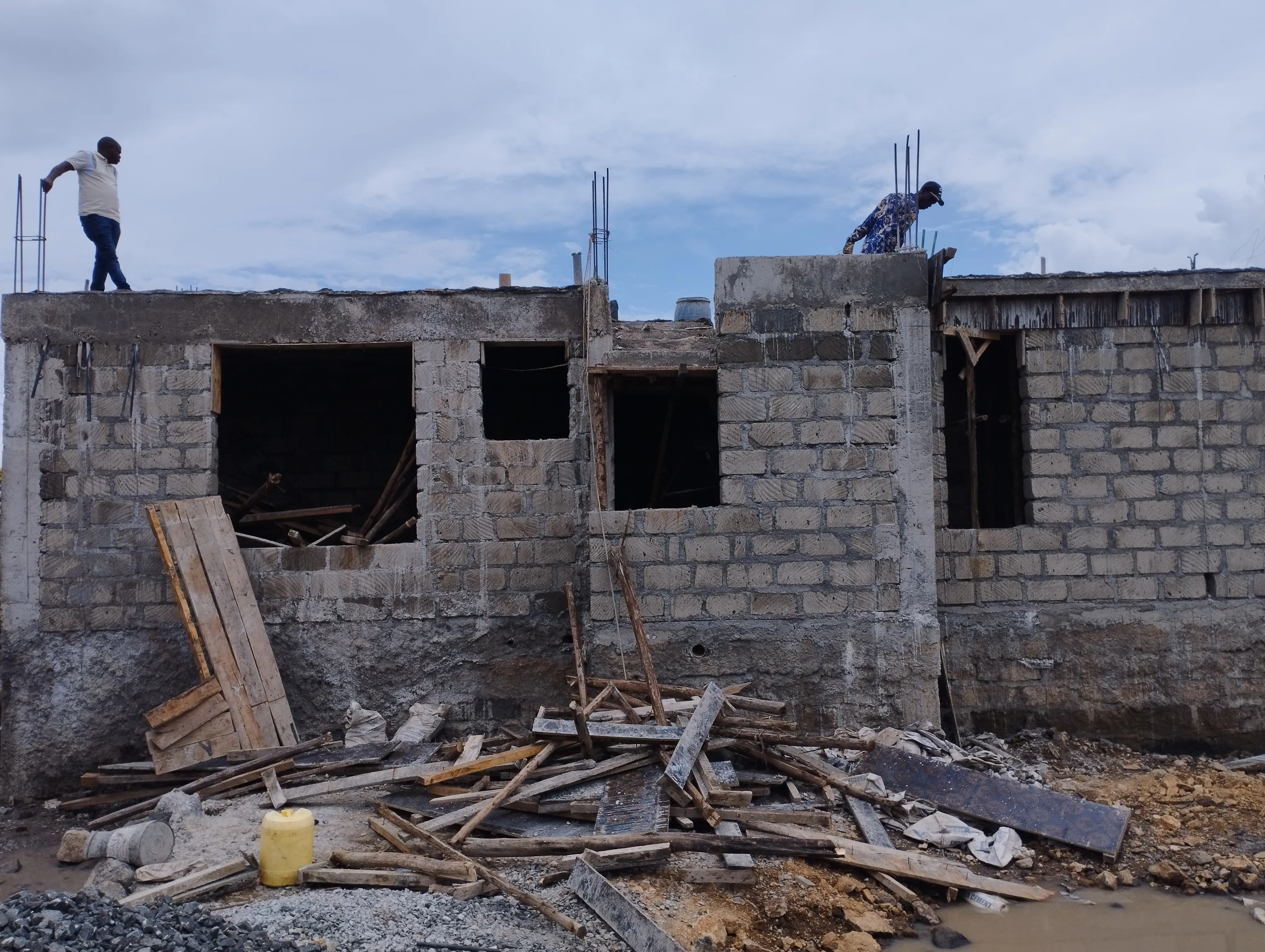 Villa construction progress