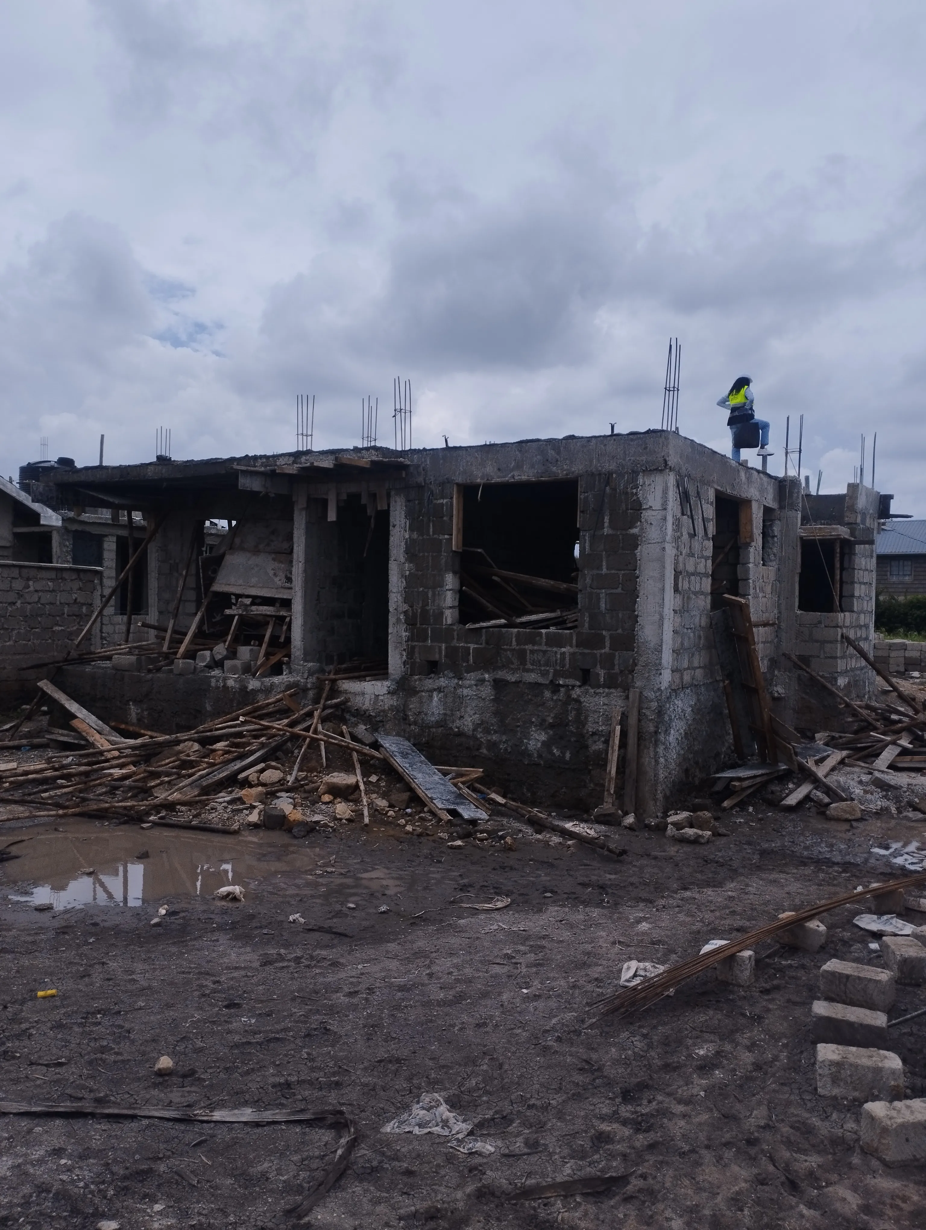 Villa construction progress